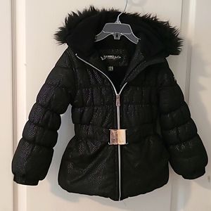 Girl size 6 very cute puffy jacket with elastic belt